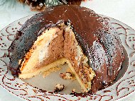 Рецепта Дзукото - италиански коледен десерт с бишкоти и крем от Флоренция